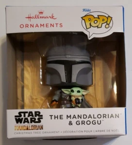 Hallmark Funko POP! ornament: The Mandalorian & Grogu (Star Wars, Baby Yoda) - Picture 1 of 1