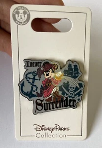 DISNEY Pirate Redd Minnie I Never Surrender Pirates of the Caribbean Disney Pin - Picture 1 of 4