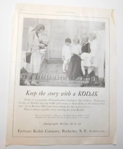 VTG KODAK Cameras PRINT AD 1922 LADIES HOME JOURNAL Keep The Story Full Page 14" - Picture 1 of 10