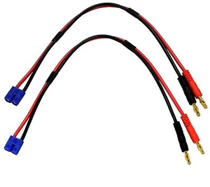 Apex RC Products EC3 - 4mm Banana Plugs Battery Charge Lead - 2 Pack #1405 - Picture 1 of 4
