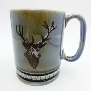 Taza de café de porcelana irlandesa Wade con ciervo 12 oz vintage Hunter Ireland - Imagen 1 de 9