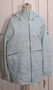 Free People Rain Jacket XS Movement Singing in the Rain Coat Packable Mint Green - Picture 1 of 17