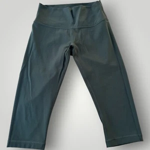 Lululemon Align HR kurze Leggings Damen 8 Tidewater türkis blau Nulu Stoff - Bild 1 von 8