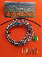 Tone Arm Rewire Kit. Silber plattiert 7 STR Draht + Silber Lötzinn +10 Clips + H/Shrink 4m