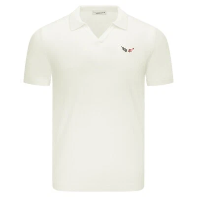 Poloshirt aus Merinowolle - Weiß (Old Money Look) - Bild 1 von 3