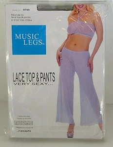 9789 Fleur de Lis Neckholder Top & Hose Musik Beine Einheitsgröße 5'-5'10'' 100-175 Pfund - Bild 1 von 12