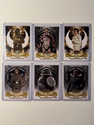 STAR WARS 2025 Topps Meiyo Honor 6 Card Insert Lot - Image 1 of 4