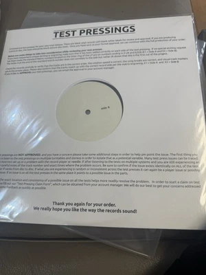 WHITE LABEL Test pressing promo LP mint Deep Purple who do we think we are - Image 1 of 2