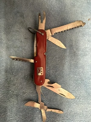 1950's Early 60's KORIUM Utility Swiss Style Knife w Bail, Dual Prong CO, Etc. - Image 1 of 4