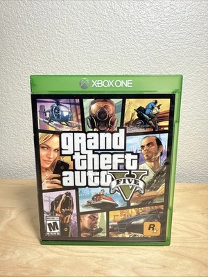 Grand Theft Auto V (Xbox One, 2014) Tested No Scratches Free Shipping - Image 1 of 4