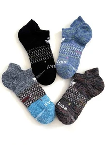 Bombas UNISEX SOCKS Running Sock All-Purpose ATHLETIC ANKLE SOCKS Seamless Toe - Picture 1 of 7