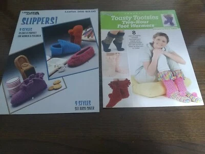 Slippers ~ 9 Slipper Styles and Toasty Tootsies Foot Warmers (2 leaflets) - Image 1 of 2