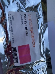 Pink wax dye (block) - Picture 1 of 2