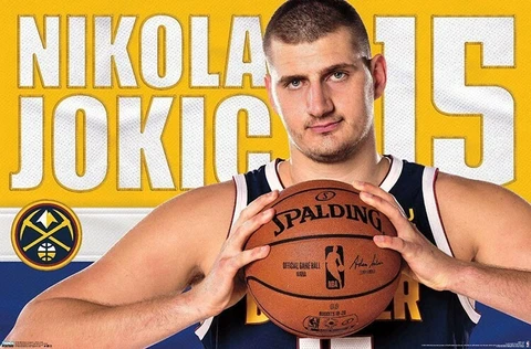 Nikola Jokic SUPERSTAR Denver Nuggets Official NBA Basketball 22x34 WALL POSTER Cover