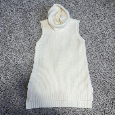 Saks Fifth Avenue Cashmere Turtle Neck Sleeveless Sweater Size XLarge - Image 1 of 4