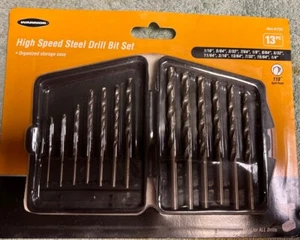 (USA SELLER) Warrior High Speed Steel Drill Bit Set, 13 Pc. with Storage Case - Picture 1 of 1