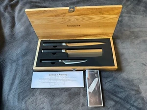 Kamikoto Kanpeki Professional 3 Knife Set in Box w/ COA *BRAND NEW*