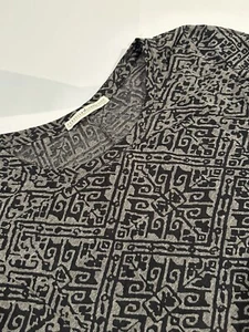Peruvian Connection Womens Black/Gray Long Sleeve Top XS/S - Picture 1 of 4