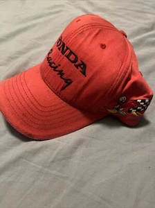 VINTAGE Honda Fox Racing Woody Woodpecker Mens Cap/Hat FlexFit Red XL - Picture 1 of 7