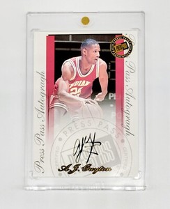 BLACK INK AUTO PARALLEL 2000 Press Pass AJ Guyton INDIANA HOOSIERS IU AUTOGRAPH 