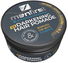 Menfirst Darkening Hair Pomade for Men - Medium brown to black hair - 1 Pack