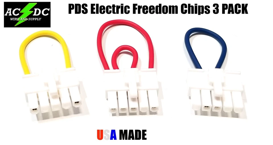 AC/DC WIRE AND SUPPLY EZ GO PDS Multi 3 Pak Freedom Chips for EZ Go Golf Carts Only - USA MADE