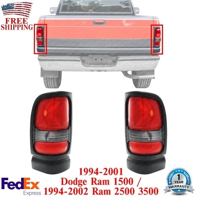 Conjunto de luces traseras lado izquierdo y derecho para Dodge Ram 1500 1994-01/94-02 2500 3500 Foto 1 de 4