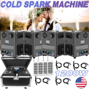 1200W Sparkler Cold Spark Machine DJ Stage Equipment Effect DMX Machine+Remote - Picture 1 of 16