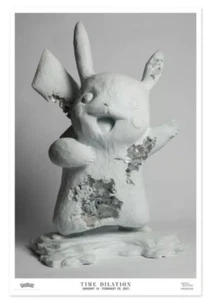 Daniel Arsham Pokemon Crystalized Pikachu Time Dilation 2021 Poster Print - Picture 1 of 1