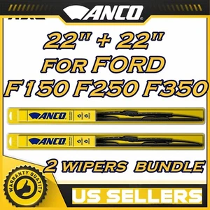 ANCO Wiper Blades Set for FORD F150 F250 F350 (2009-2019) Front Left & Right - Picture 1 of 11
