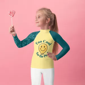 Kids Rash Guard UPF 50+ | Boys Girls Swim Shirt | Toddler Sun Protection Top - Picture 1 of 10