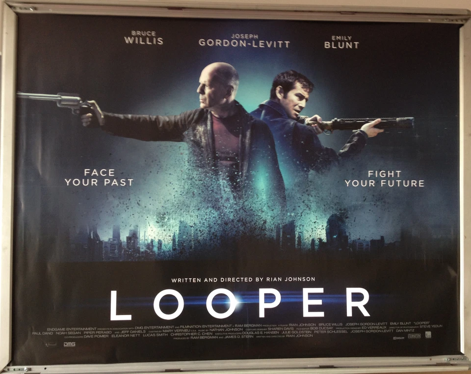 Cinema Poster: LOOPER 2012 (Main Quad) Joseph Gordon-Levitt Bruce Willis