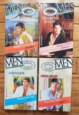 Harlequin Silhouette Men Made in America Lot of 4 PBs CT, DE, FL &GA #s 7-10 VTG - Image 1 of 4