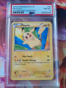 2012 Pokemon Pikachu #50 Boundaries Crossed Black & White Common PSA 8 NM-Mint - Picture 1 of 2