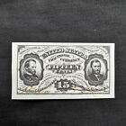 15 Cents 1866 Us Fractional Currency Sherman Grant Rare Unissued Specimen