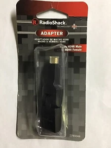 Radio Shack 2780044 Micro HDMI Male to HDMI Female Adapter Cable - Picture 1 of 2