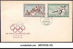 CZECHOSLOVAKIA - 1960 WINTER OLYMPIC GAMES - FDC - Picture 1 of 1