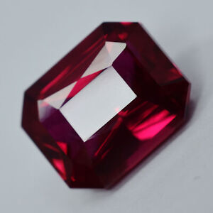10.00 Ct Top Quality Of Natural Red Ruby CERTIFIED Emerald Shape Loose Gemstone