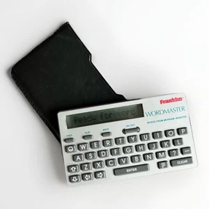 Franklin WORDMASTER Electronic Dictionary Silver Black WM-1015 Tested Working - Picture 1 of 9
