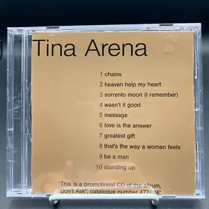 Tina Arena ~ Don't Ask ~ PROMO CD ~ Audio CD ~ SELTEN - Bild 1 von 4