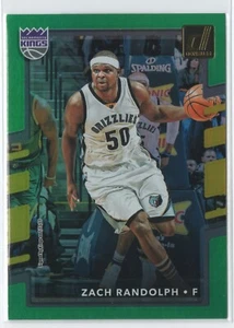 17-18 Donruss Base Holo Green and Yellow Laser #130 - Zach Randolph - Sacramento - Imagen 1 de 1