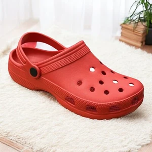 Unisex Slip-On Clogs – Lightweight Comfort Hollow Slip-On with Secure Strap - Picture 1 of 47