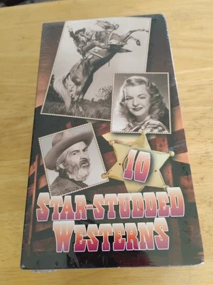 VHS Box Set - 10 STAR STUDDED WESTERNS - 3 TAPES - New Sealed - Roy Rogers B34  - Image 1 of 4