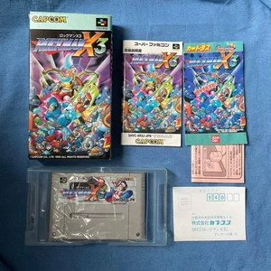 Mega Man X3 CIB SNES Japanese Version CAPCOM Super Famicom Complete Tested - Picture 1 of 12