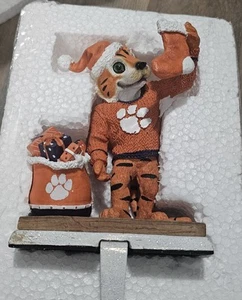 Colgador de medias para mascotas de los tigres de la Universidad de Clemson, tesoros universitarios - Imagen 1 de 3