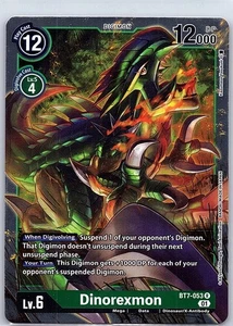 Dinorexmon BT7-053 R Next Adventure - Digimon Card Game - NM - Picture 1 of 2