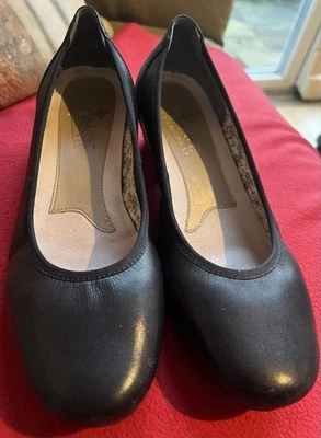 Rieker Antistress Black Low Heeled Shoes Size 4 vgc - Image 1 of 3