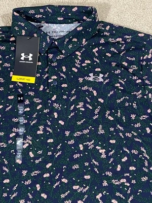 Under Armour 1382681 Boys UPF40 Performance Printed Polo Shirt Youth XL - Image 1 of 4