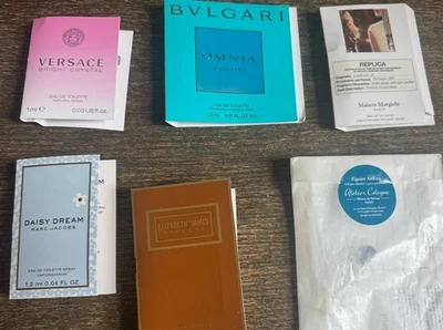Lote de 6 muestras de fragancia para mujer réplica, Marc Jacobs, Versace, Bvlgari Atelier Foto 1 de 4