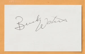 Bucky Waters Duke Blue Devils AUTO Signed 3x5 Note Card NC State Wolfpack - Picture 1 of 2